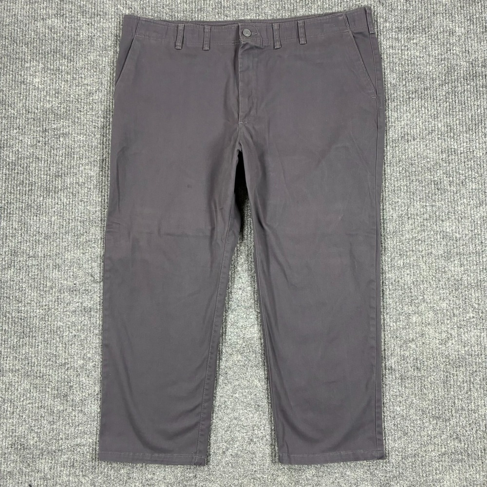 Lee Extreme Motion MVP Regular Straight Fit Pants Mens Size 48x29 Gray High Rise